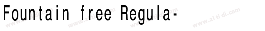 Fountain free Regula字体转换